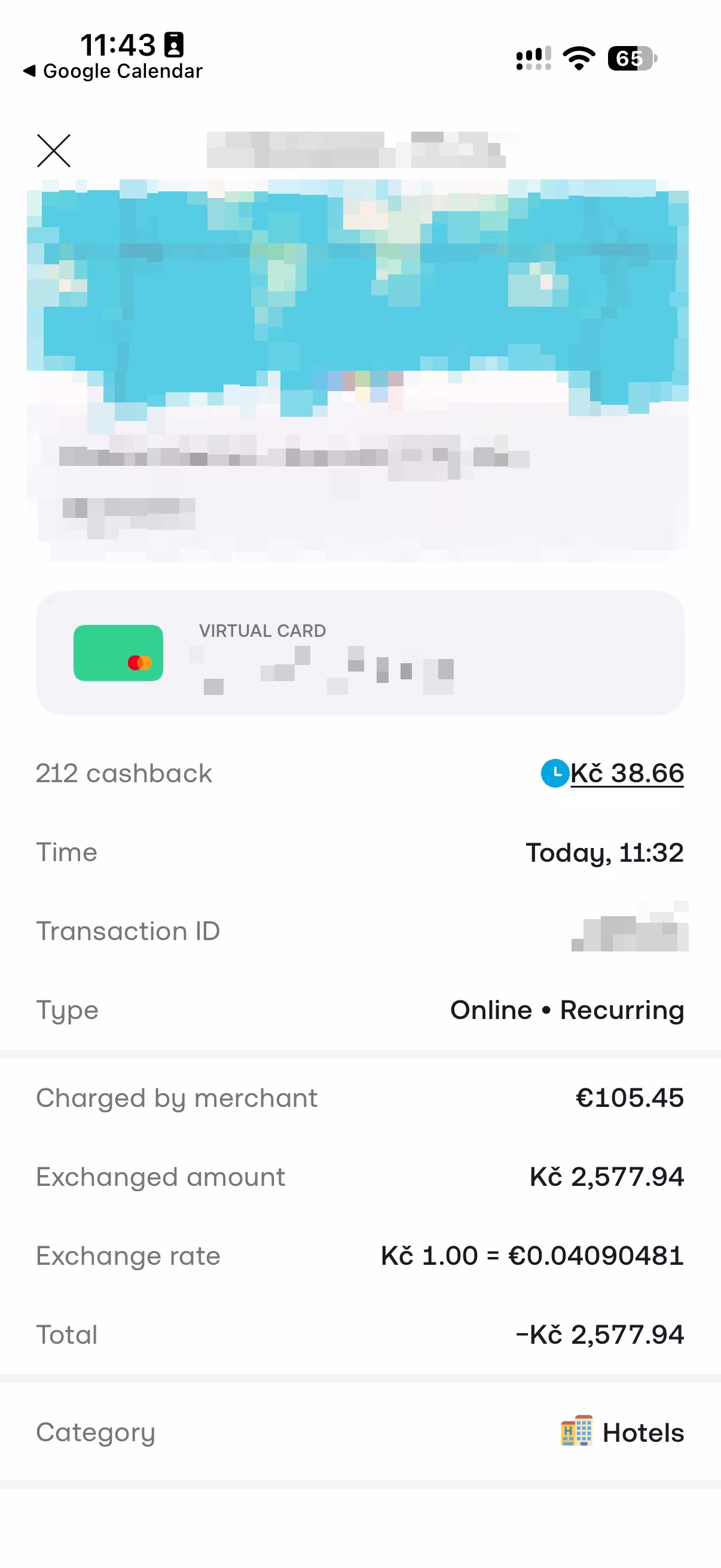 Výpis online platby kartou Trading 212 v eurech (5. 10. 2026)